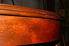 Water damage on this dining table is quickly restored by brushing on Wood Elixir, waiting a few minutes, then buffing with a clean cloth